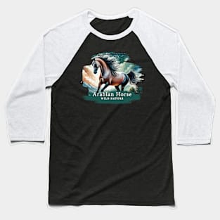 Arabian Horse - WILD NATURE - HORSE -7 Baseball T-Shirt